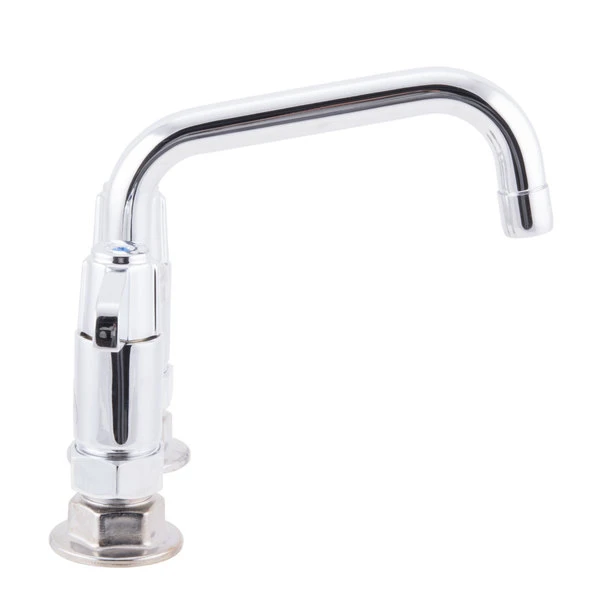 T&S Brass And Bronze Works Equip By T&S 5F-4DLX06 Deck Mounted Faucet With 4" Adjustable Centers, 6 1/8" Swing Spout, 5.2 GPM Laminar Flow Device, Cerama Cartridges, And Lever Handles - Image 3