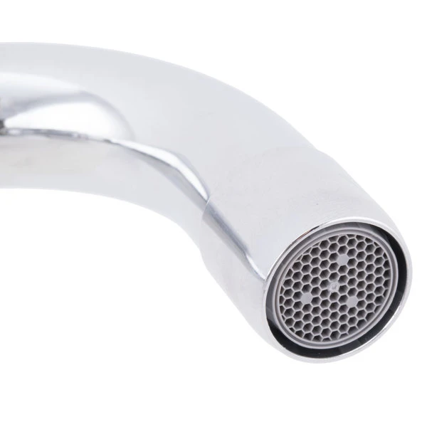 T&S Brass And Bronze Works Equip By T&S 5F-4DLX06 Deck Mounted Faucet With 4" Adjustable Centers, 6 1/8" Swing Spout, 5.2 GPM Laminar Flow Device, Cerama Cartridges, And Lever Handles - Image 5