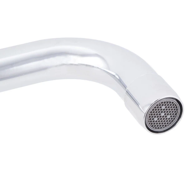 T&S Brass And Bronze Works Equip By T&S 5F-4DWX08 Deck Mounted Faucet With 8 1/8" Swing Spout, 4" Adjustable Centers, 5.2 GPM Laminar Flow Device, Cerama Cartridges, And Wrist Handles - Image 5