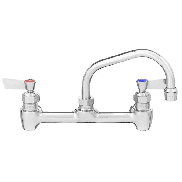 Fisher 13218 Backsplash Mounted Faucet With 8" Centers And 16" Swing Spout