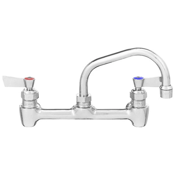 Fisher 13242 Backsplash Mounted Faucet With 8" Centers And 8" Swing Spout