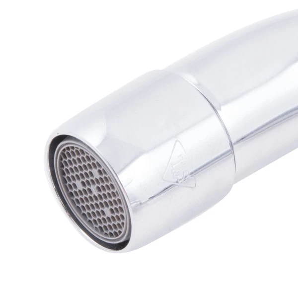 T&S Brass And Bronze Works Equip By T&S 5F-8CWX08 Deck Mounted Workboard Faucet With 8 1/8" Swing Spout, 8" Centers, 5.03 GPM Laminar Flow Device, Cerama Cartridges, And Wrist Handles - Image 6