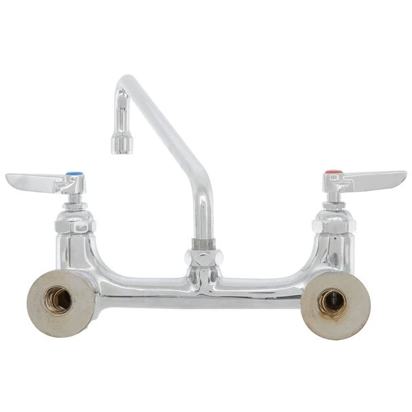 T&S Brass And Bronze Works T&S B-0231-BST Wall Mounted Pantry Faucet With 8" Adjustable Centers, 12" Swing Nozzle, Eterna Cartridges, And Built-in Stops - Image 5