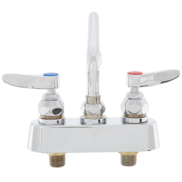 T&S Brass And Bronze Works T&S B-1100 Deck Mounted Workboard Faucet With 3 1/2" Centers - 6" Swing Nozzle - Image 4