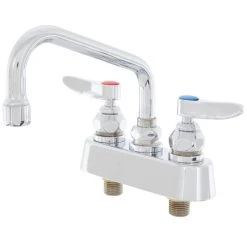 T&S Brass And Bronze Works T&S B-1100 Deck Mounted Workboard Faucet With 3 1/2" Centers - 6" Swing Nozzle