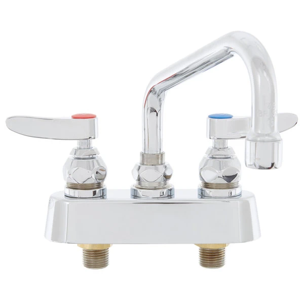 T&S Brass And Bronze Works T&S B-1100 Deck Mounted Workboard Faucet With 3 1/2" Centers - 6" Swing Nozzle - Image 2