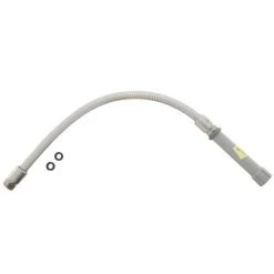T&S Brass And Bronze Works T&S B-0024-H 24" Stainless Steel Flex Hose Assembly With Handle And Polyurethane Liner