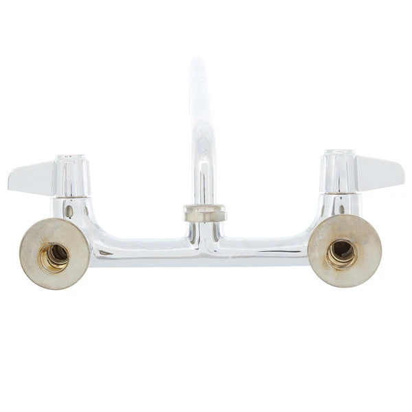 T&S Brass And Bronze Works Equip By T&S 5F-8WLX16 Wall Mounted Faucet With 16 1/8" Swing Spout, 5.2 GPM Laminar Flow Device, 8" Adjustable Centers, And Lever Handles - Image 4