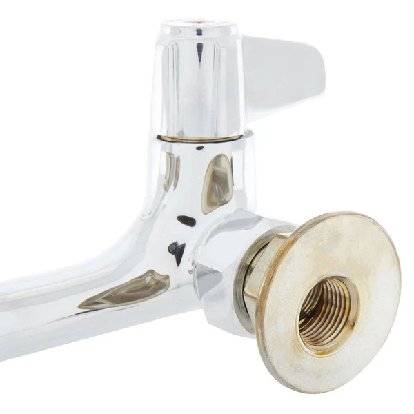 T&S Brass And Bronze Works Equip By T&S 5F-8WLX16 Wall Mounted Faucet With 16 1/8" Swing Spout, 5.2 GPM Laminar Flow Device, 8" Adjustable Centers, And Lever Handles - Image 6