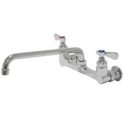 Advance Tabco K-105 Wall-Mount Faucet With 8" Centers - 14" Swing Nozzle