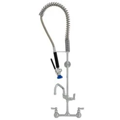Fisher 34398 Wall Mounted Pre-Rinse Faucet With 8" Centers, 12" Add-On Faucet, And Wall Bracket