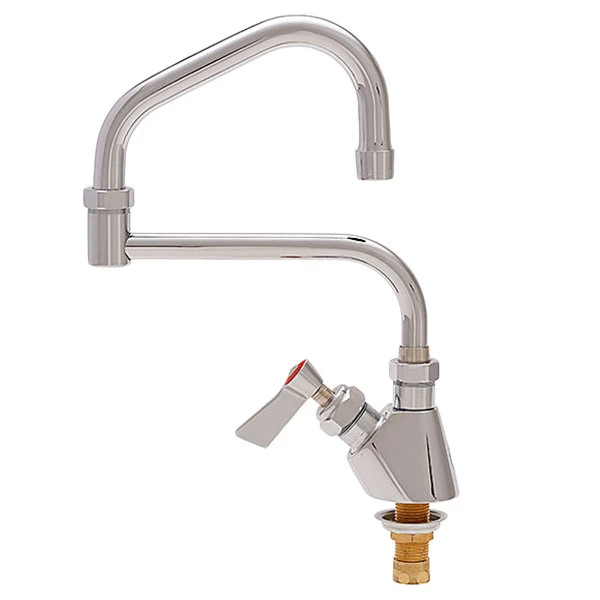 Fisher 47724 Deck Mounted Faucet With 23" Double-Jointed Swing Nozzle, 2.2 GPM Aerator, And Lever Handle