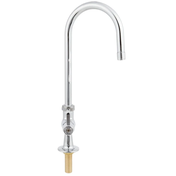 T&S Brass And Bronze Works Equip By T&S 5F-1SLX05 Deck Mounted Faucet With 5 9/16" Gooseneck Spout, Single Inlet, Laminar Flow Device, And Lever Handle 4 T&S Brass And Bronze Works Equip By T&S 5F-1SLX05 Deck Mounted Faucet With 5 9/16" Gooseneck Spout, Single Inlet, Laminar Flow Device, And Lever Handle - Image 2