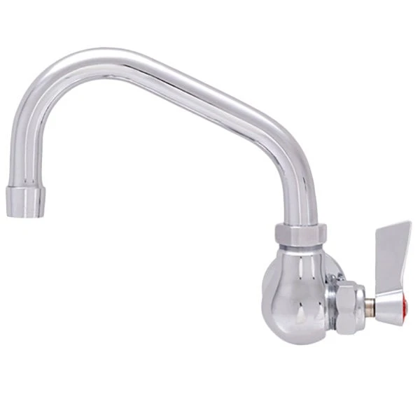 Fisher 3713 Wall Mounted Faucet With 12" Swing Nozzle, 2.2 GPM Aerator, And Lever Handle