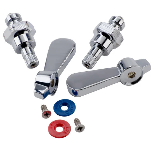 Regency Plumbing & Hardware Regency Lead Free Faucet Repair Kit With Handles And Stems For Wall Mount Faucets - Image 3