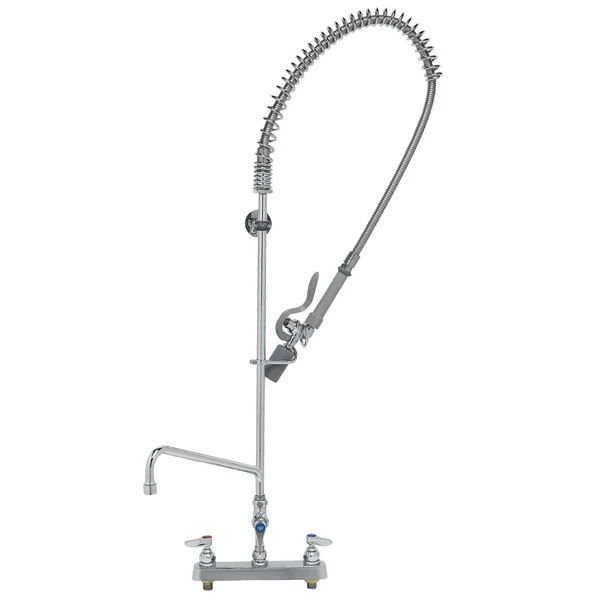 T&S Brass And Bronze Works T&S B-5120-12-BJ EasyInstall Deck Mounted Pre-Rinse Faucet With 8" Centers, 44" Hose, 12" Add-On Faucet, 1.07 GPM Spray Valve, And Eterna Cartridges 3 T&S Brass And Bronze Works T&S B-5120-12-BJ EasyInstall Deck Mounted Pre-Rinse Faucet With 8" Centers, 44" Hose, 12" Add-On Faucet, 1.07 GPM Spray Valve, And Eterna Cartridges