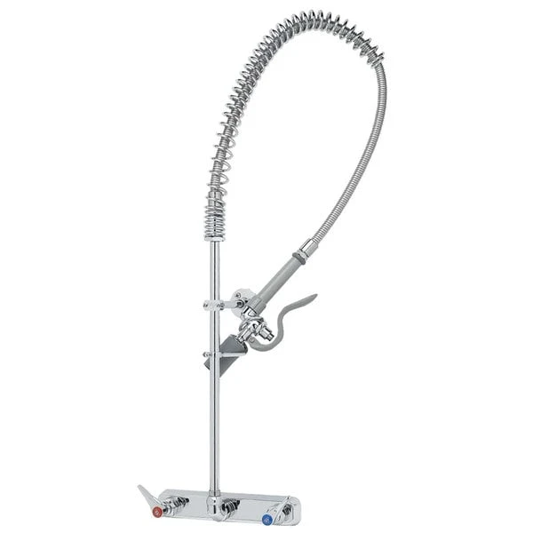 T&S Brass And Bronze Works T&S B-5125-BJ EasyInstall Wall Mounted Pre-Rinse Faucet With 8" Centers, 44" Hose, 1.07 GPM Spray Valve, And Eterna Cartridges - Image 2