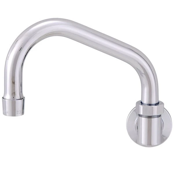 Fisher 46876 Backsplash Mounted Stainless Steel Faucet With 12" Swing Nozzle And 2.2 GPM Aerator