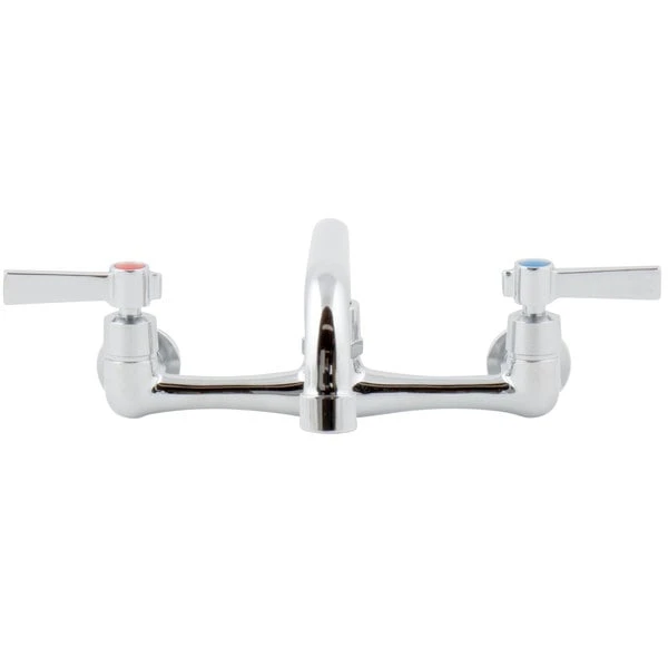 Advance Tabco K-11 Wall Mount Faucet With 14" Swing Spout, 1.5 GPM Aerator, 8" Centers, And Lever Handles 6 Advance Tabco K-11 Wall Mount Faucet With 14" Swing Spout, 1.5 GPM Aerator, 8" Centers, And Lever Handles - Image 4