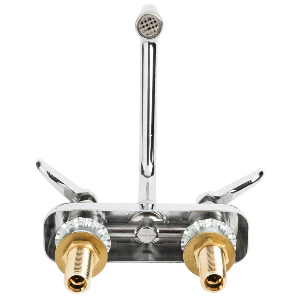 T&S Brass And Bronze Works T&S B-1110-XS Deck Mount Workboard Faucet With 4" Centers, 6" Swing Nozzle, Escutcheon, And Tailpieces - Image 4