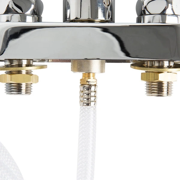 T&S Brass And Bronze Works T&S B-1171 Deck Mounted Workboard Faucet With Self-Closing Spray Valve And 4" Centers - 8" Swing Nozzle - Image 3