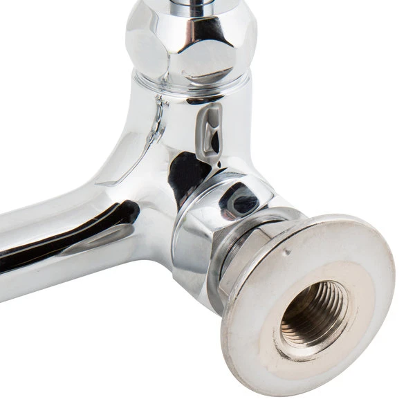 T&S Brass And Bronze Works T&S B-2299-VF22-CR Wall Mounted Faucet With 8" Adjustable Centers, 14" Swing Spout, 2.2 GPM Aerator, Cerama Cartridges, And Lever Handles - Image 6