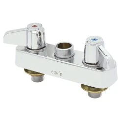 T&S Brass And Bronze Works Equip By T&S 5F-4CLX00 Deck Mounted Swivel Workboard Faucet With 4" Centers - ADA Compliant