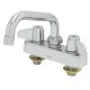 T&S Brass And Bronze Works Equip By T&S 5F-4CLX06 Deck Mounted Workboard Faucet With 6 1/8" Swing Nozzle And 4" Centers - ADA Compliant