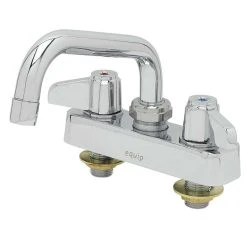 T&S Brass And Bronze Works Equip By T&S 5F-4CLX06 Deck Mounted Workboard Faucet With 6 1/8" Swing Nozzle And 4" Centers - ADA Compliant