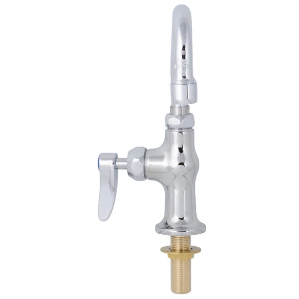 T&S Brass And Bronze Works T&S B-0205-060X-CR Deck Mounted Single Hole Faucet With 8" Swing Spout, Stream Regulator Outlet, Cerama Cartridge, And Lever Handle 4 T&S Brass And Bronze Works T&S B-0205-060X-CR Deck Mounted Single Hole Faucet With 8" Swing Spout, Stream Regulator Outlet, Cerama Cartridge, And Lever Handle - Image 2