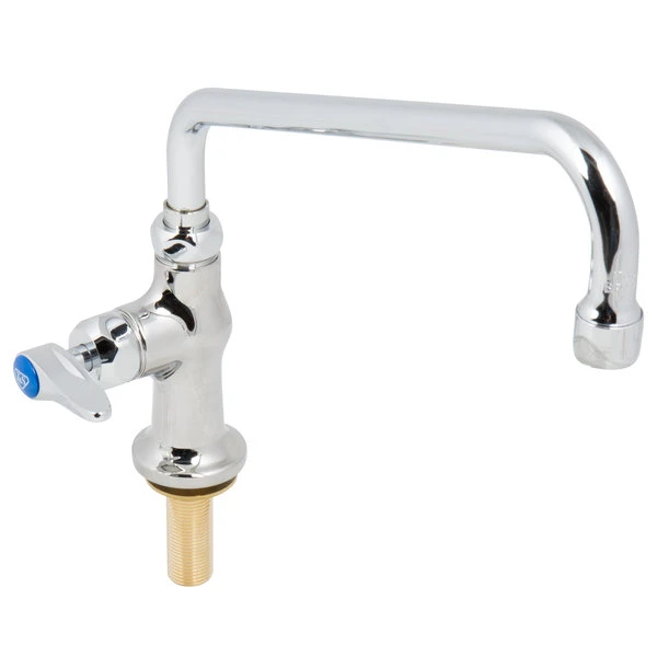 T&S Brass And Bronze Works T&S B-0205-061X-CR Deck Mounted Single Hole Faucet With 10" Swing Spout, Stream Regulator Outlet, Cerama Cartridge, And Lever Handle - Image 4