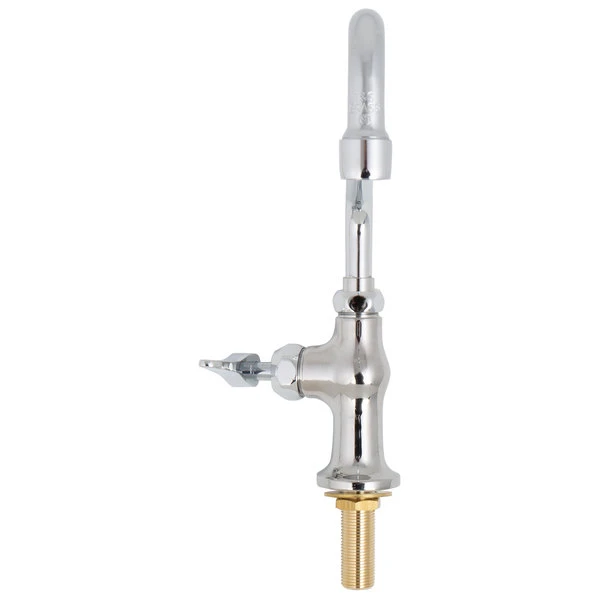 T&S Brass And Bronze Works T&S B-0205-061X-CR Deck Mounted Single Hole Faucet With 10" Swing Spout, Stream Regulator Outlet, Cerama Cartridge, And Lever Handle - Image 3