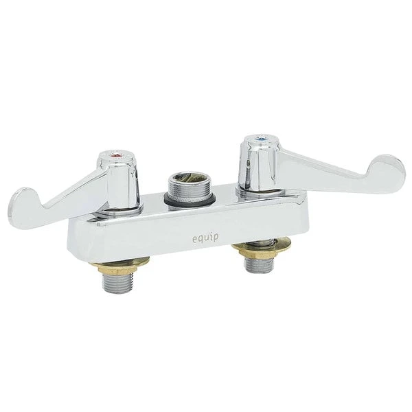 T&S Brass And Bronze Works Equip By T&S 5F-4CWX00 Deck Mounted Swivel Workboard Faucet With Wrist Action Handles And 4" Centers - ADA Compliant - Image 2