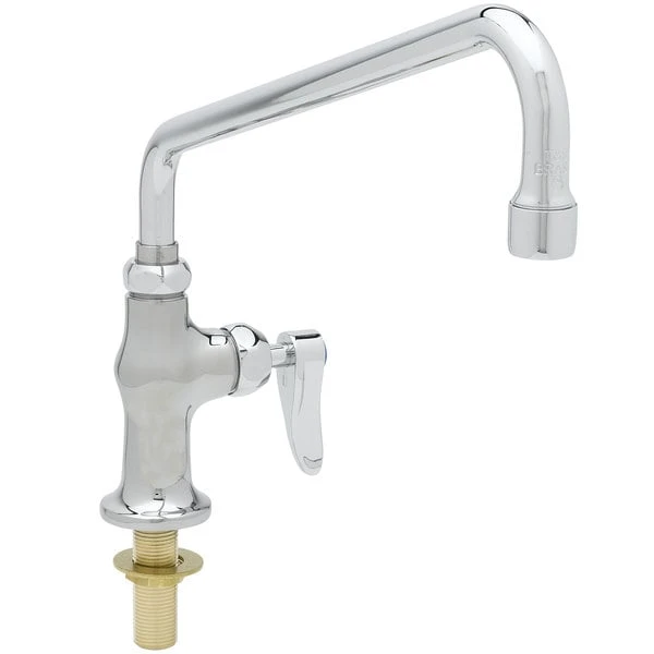 T&S Brass And Bronze Works T&S B-0206-CR Deck Mounted Single Hole Pantry Faucet With 12" Swing Nozzle And Cerama Cartridge - Image 2