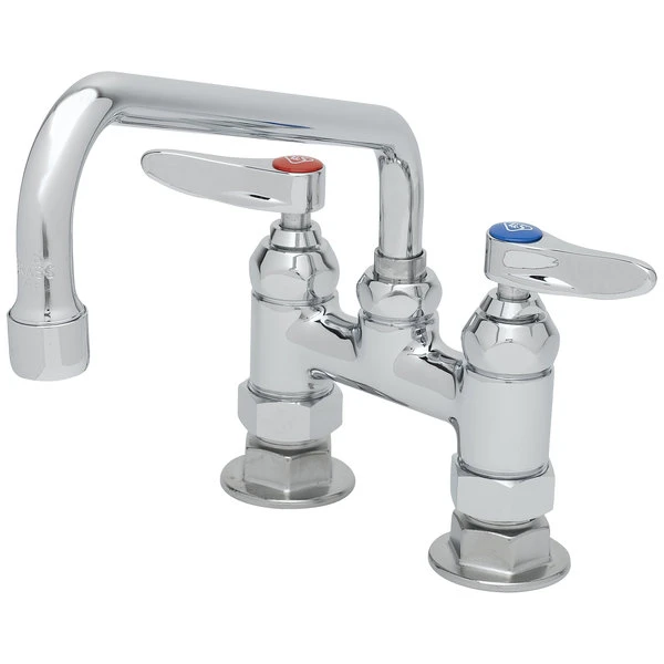 T&S Brass And Bronze Works T&S B-0226 Deck Mounted Pantry Faucet With 4" Adjustable Centers, 10" Swing Nozzle, And Eterna Cartridges
