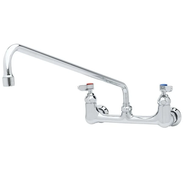 T&S Brass And Bronze Works T&S B-0230-EE Wall Mounted Pantry Faucet With 8" Adjustable Centers, 18" Swing Nozzle, And EE Connections