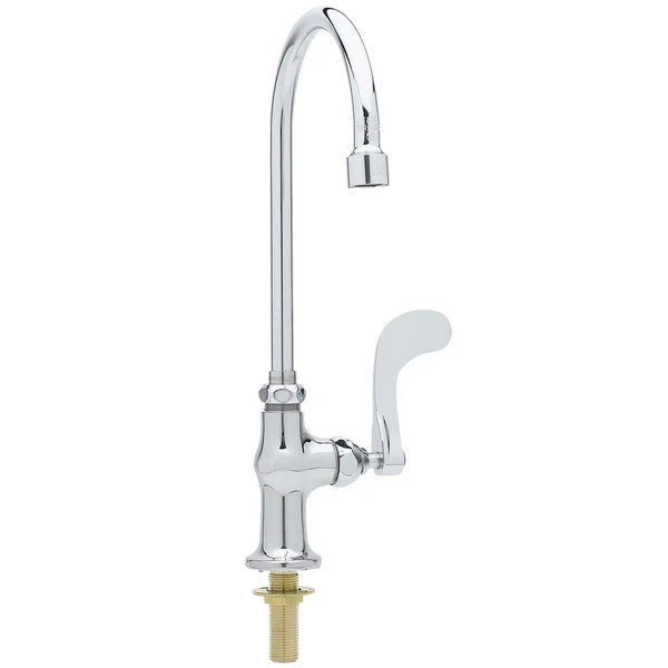 T&S Brass And Bronze Works T&S B-0305-VR4-WS Deck Mounted Pantry Faucet With 5 3/4" Gooseneck Spout, 1.5 GPM Aerator, Eterna Cartridge, And Wrist Handle - Image 2