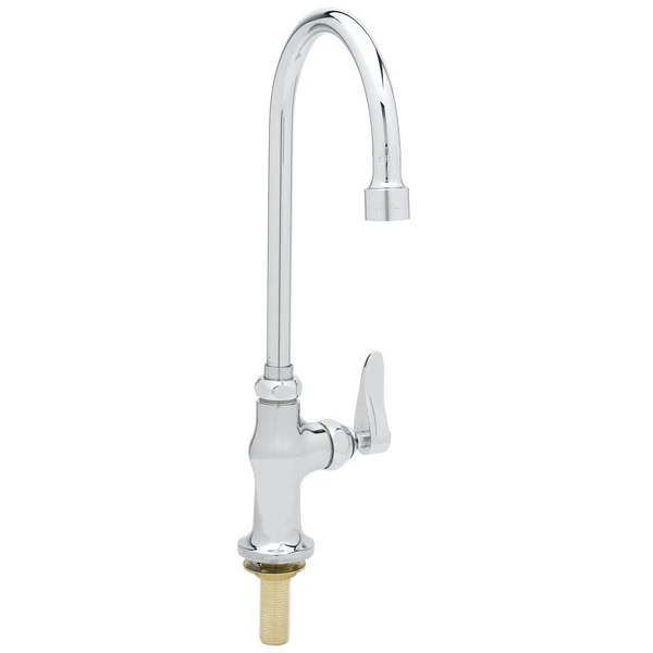 T&S Brass And Bronze Works T&S B-0305-VR-WS Deck Mounted Pantry Faucet With 5 3/4" Gooseneck Spout, 1.5 GPM Aerator, Eterna Cartridge, And Lever Handle - Image 3