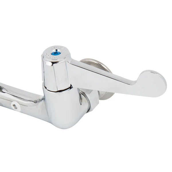 T&S Brass And Bronze Works Equip By T&S 5F-8WWB10 Wall Mounted Faucet With Adjustable 8" Centers, 10 1/8" Swing Spout, Laminar Flow Device, Cerama Cartridges, And Wrist Handles - Image 6