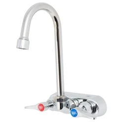 T&S Brass And Bronze Works T&S B-1146-2-V12-CR Wall Mounted Workboard Faucet With 4" Centers, 4 3/8" Gooseneck Spout, 1.2 GPM Aerator, Cerama Cartridges, And Lever Handles 10 T&S Brass And Bronze Works T&S B-1146-2-V12-CR Wall Mounted Workboard Faucet With 4" Centers, 4 3/8" Gooseneck Spout, 1.2 GPM Aerator, Cerama Cartridges, And Lever Handles -Faucet Equipment Shop 1667242