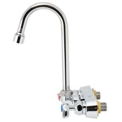 T&S Brass And Bronze Works T&S B-1146-2-V12-CR Wall Mounted Workboard Faucet With 4" Centers, 4 3/8" Gooseneck Spout, 1.2 GPM Aerator, Cerama Cartridges, And Lever Handles 11 T&S Brass And Bronze Works T&S B-1146-2-V12-CR Wall Mounted Workboard Faucet With 4" Centers, 4 3/8" Gooseneck Spout, 1.2 GPM Aerator, Cerama Cartridges, And Lever Handles -Faucet Equipment Shop 1667243