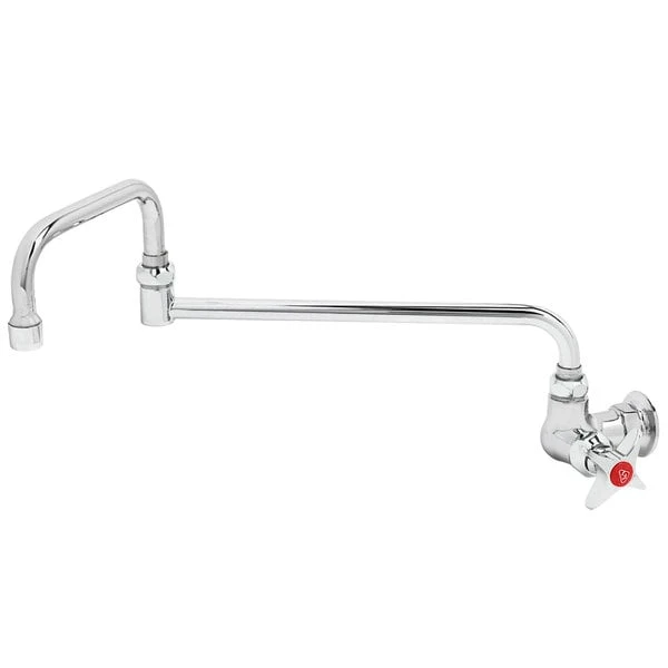 T&S Brass And Bronze Works T&S B-0260 Wall Mounted Faucet With 18" Double-Jointed Swing Spout, 4.16 GPM Stream Regulator, And 4-Arm Handle 3 T&S Brass And Bronze Works T&S B-0260 Wall Mounted Faucet With 18" Double-Jointed Swing Spout, 4.16 GPM Stream Regulator, And 4-Arm Handle