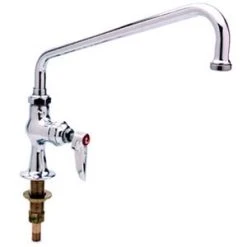 T&S Brass And Bronze Works T&S B-0206 Deck Mounted Single Hole Pantry Faucet With 12" Swing Nozzle