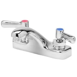 Zurn Z81101-XL Deck Mount Faucet With 4 1/4" Cast Spout (2.2 GPM), Ceramic Cartridge, And Lever Handles