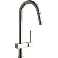 Elkay LKAV1031NK Avado Deck Mount Brushed Nickel Kitchen Faucet With Pull-Down Spray Head And Lever Handle