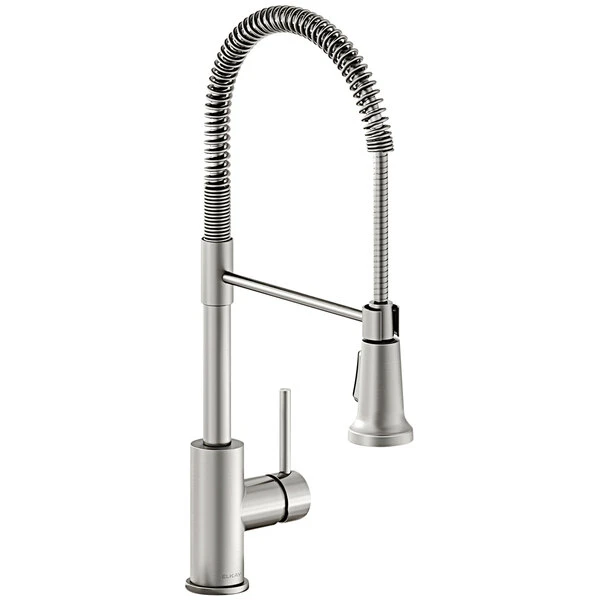 Elkay LKAV2061LS Avado Deck Mount Lustrous Steel Kitchen Faucet With Semi-Professional Spout And Forward Lever Handle