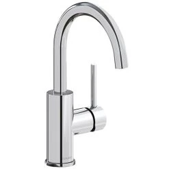 Elkay LKAV3021CR Avado Deck Mount Chrome Bar Faucet With 6 1/2" Gooseneck Spout And Lever Handle