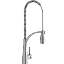 Elkay LKAV4061LS Avado Deck Mount Lustrous Steel Kitchen Faucet With Semi-Professional Spout And Forward Lever Handle