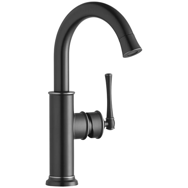 Elkay LKEC2012AS Explore Deck Mount Antique Steel Bar Faucet With Forward Lever Handle
