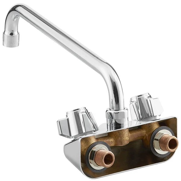 Regency Plumbing & Hardware Regency Wall Mount Faucet With 12" Swing Spout And 4" Centers - Image 3